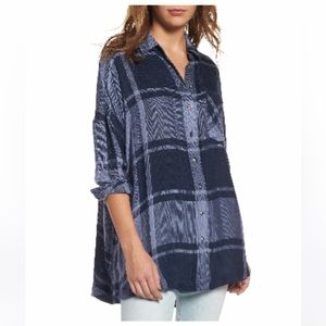 Free People Oversized Plaid Tunic!